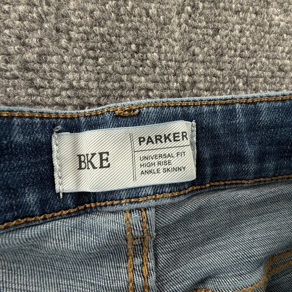 BKE Parker Jeans Women Blue Denim High Rise Ankle Skinny Adult ACTL 27X25 - Picture 14 of 15